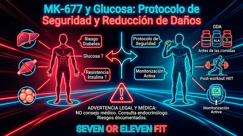 MK-677 ibutamoren y resistencia a la insulina — análisis de riesgos metabólicos