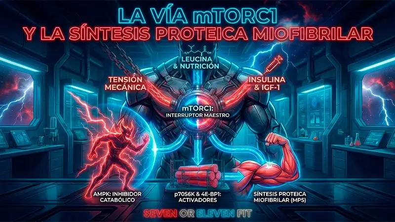 Vía mTORC1 y síntesis proteica hipertrofia