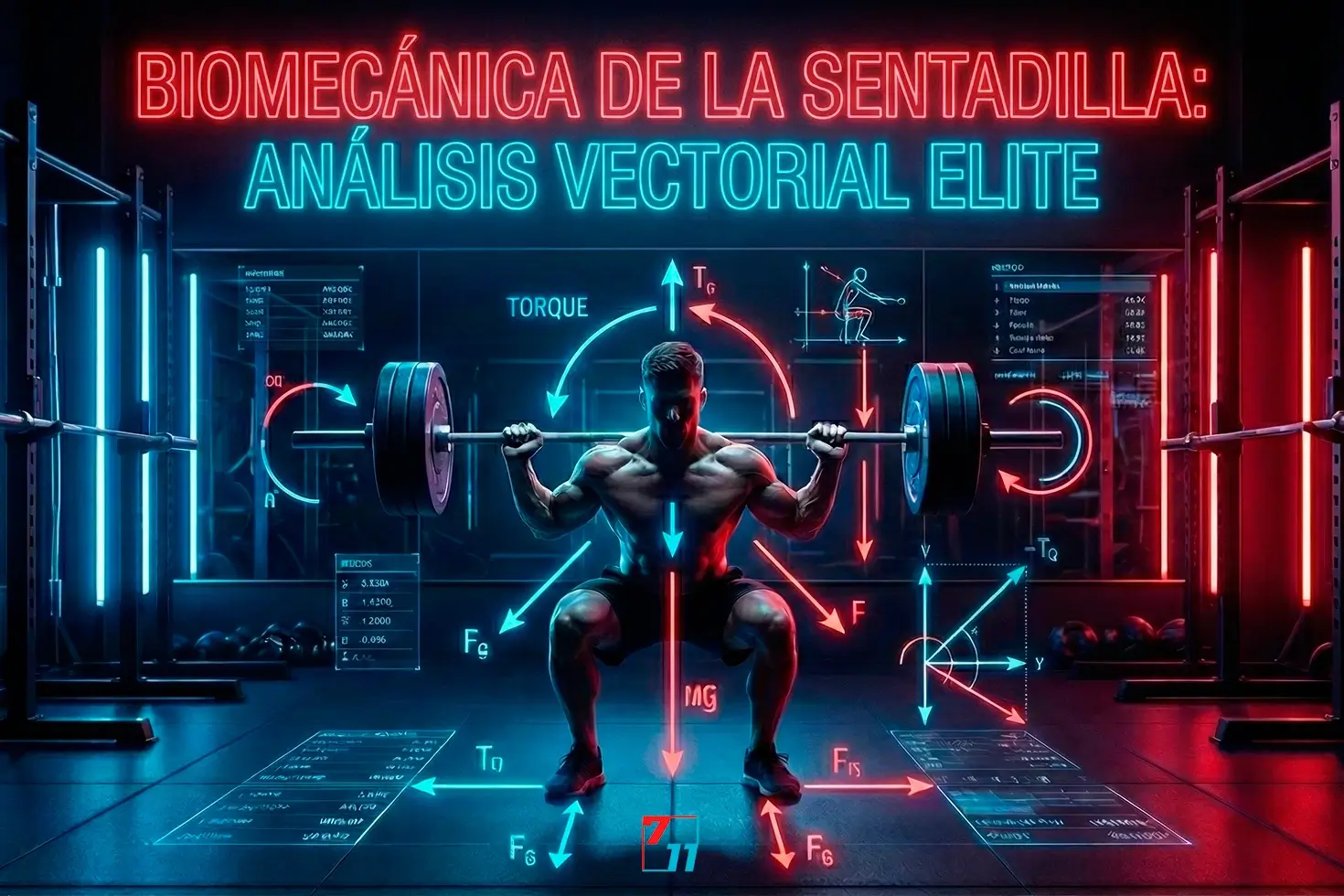 Biomecánica de la Sentadilla y vectores de fuerza