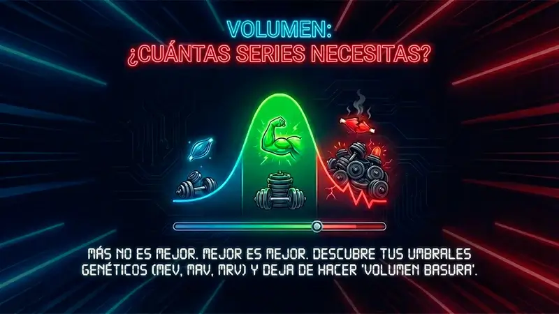 Gráfica de volumen de entrenamiento óptimo vs recuperación