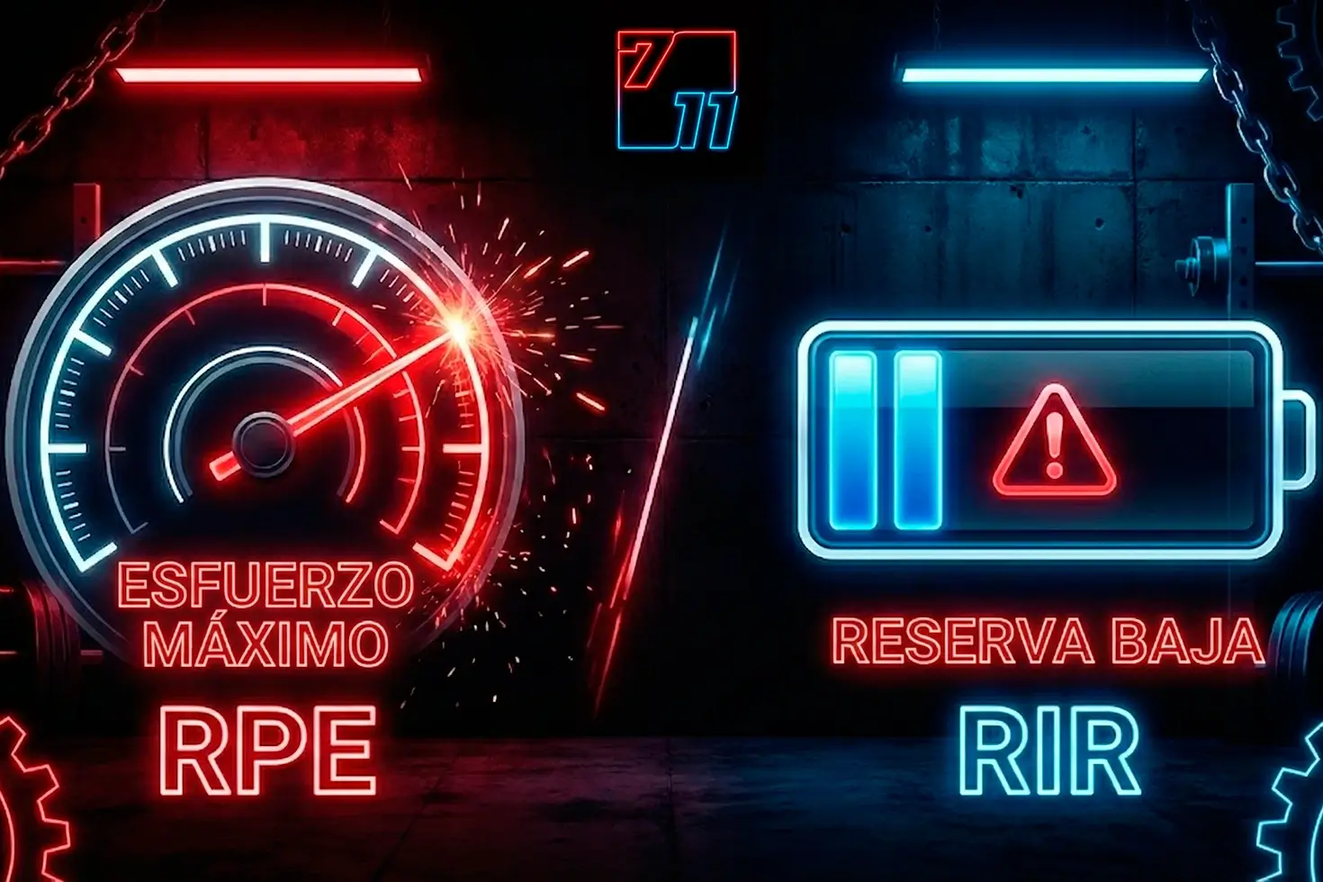 Escala RIR y RPE para hipertrofia