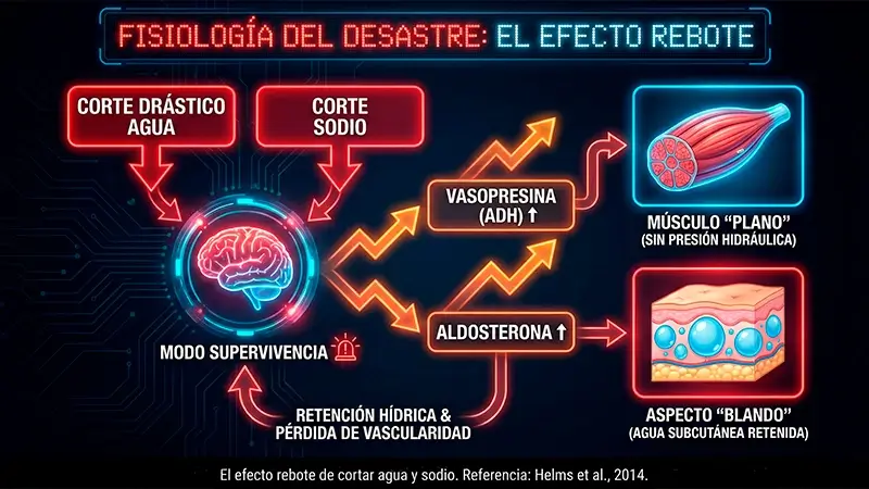 Diagrama eje aldosterona vasopresina culturismo